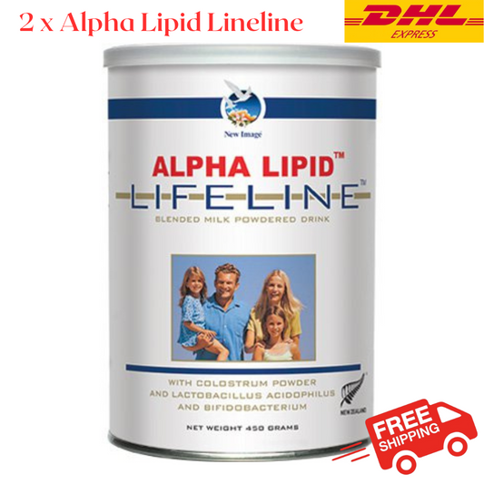 Alpha Lipid Lifeline Blended Milk Colostrum Powder (2 Cans)